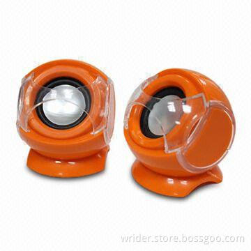 2.0-channel Computer Speakers with 20 to 20kHz Frequency Response